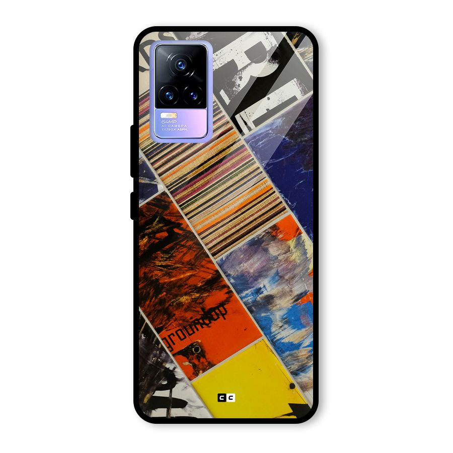 Multiple Textures Glass Back Case for Vivo Y73