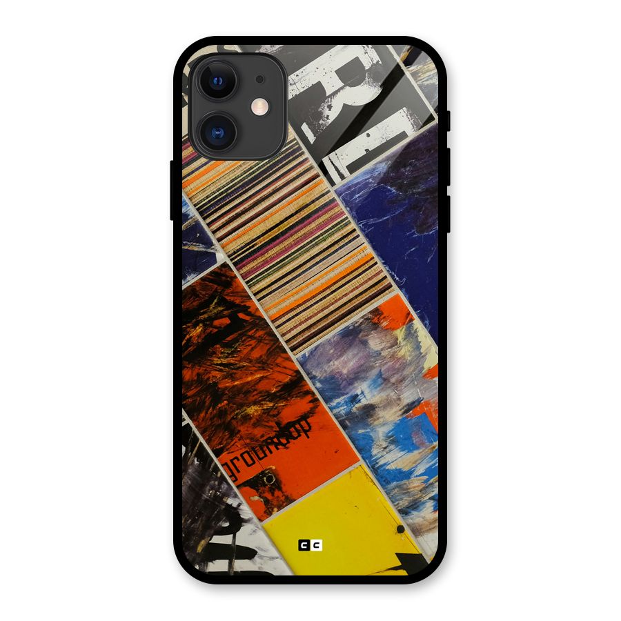 Multiple Textures Glass Back Case for iPhone 11