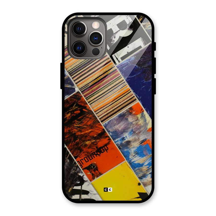 Multiple Textures Glass Back Case for iPhone 12 Pro
