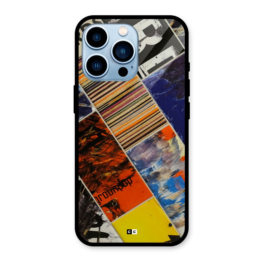 Multiple Textures Glass Back Case for iPhone 13 Pro