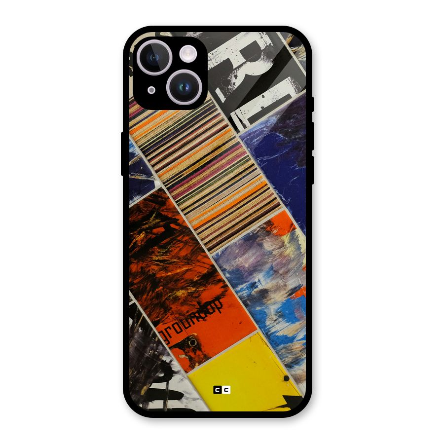 Multiple Textures Glass Back Case for iPhone 14 Plus