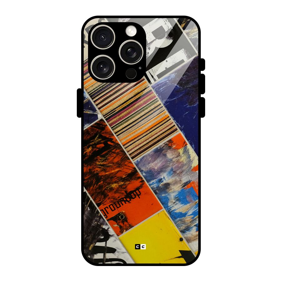 Multiple Textures Glass Back Case for iPhone 15 Pro Max