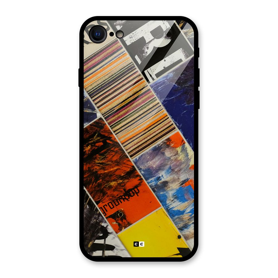 Multiple Textures Glass Back Case for iPhone 7