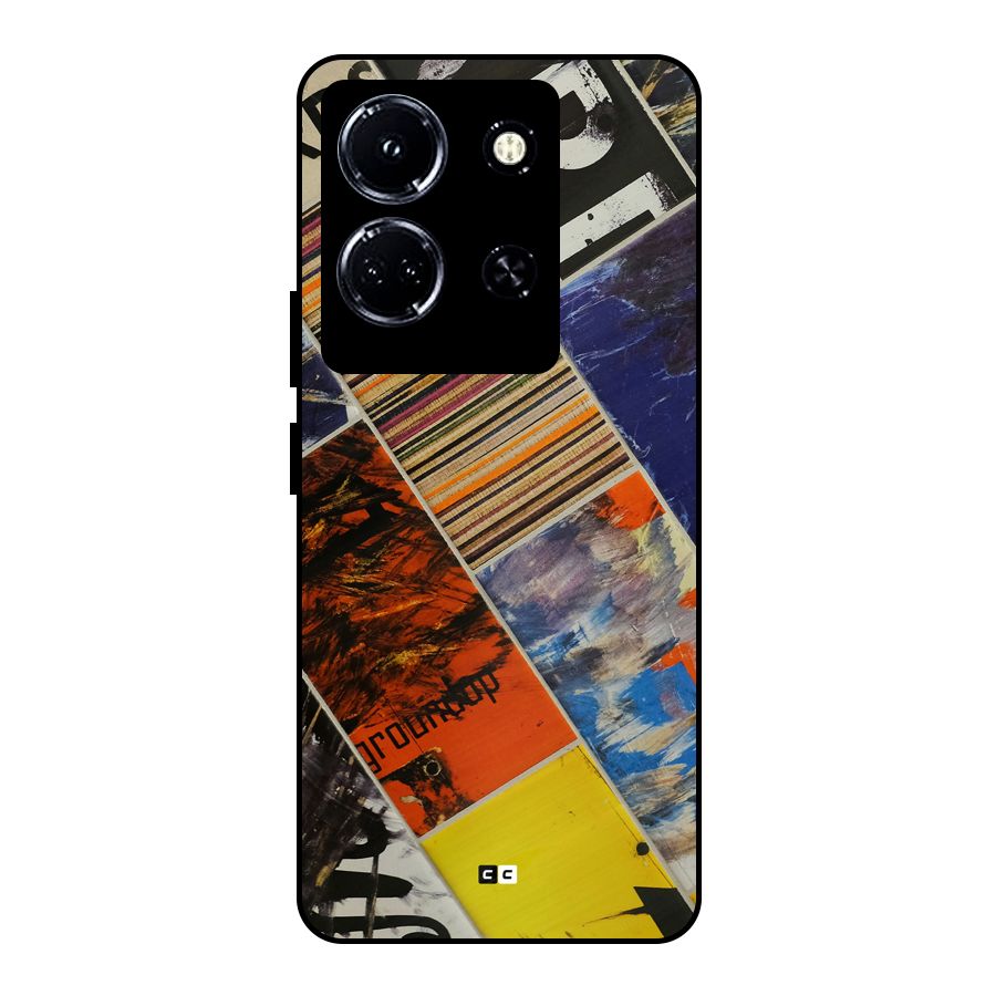 Multiple Textures Metal Back Case for Infinix Note 30 5G