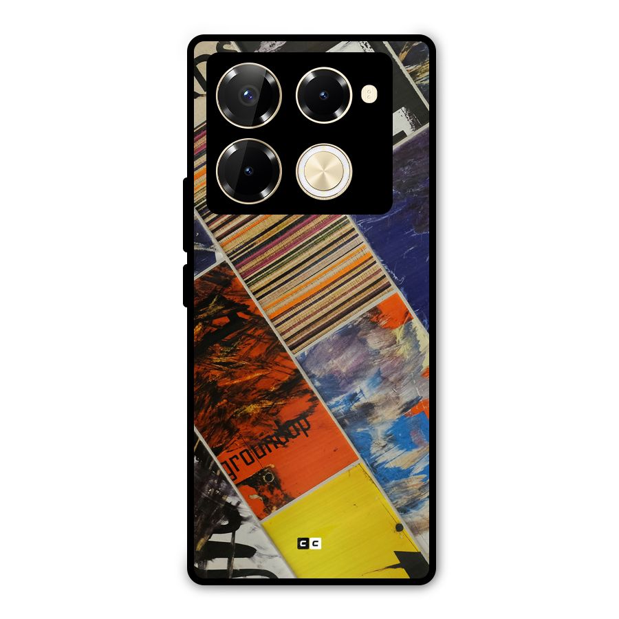 Multiple Textures Metal Back Case for Infinix Note 40 Pro