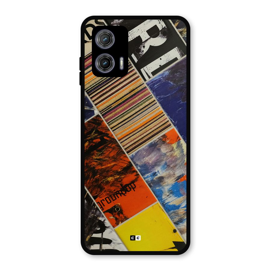Multiple Textures Metal Back Case for Moto G73