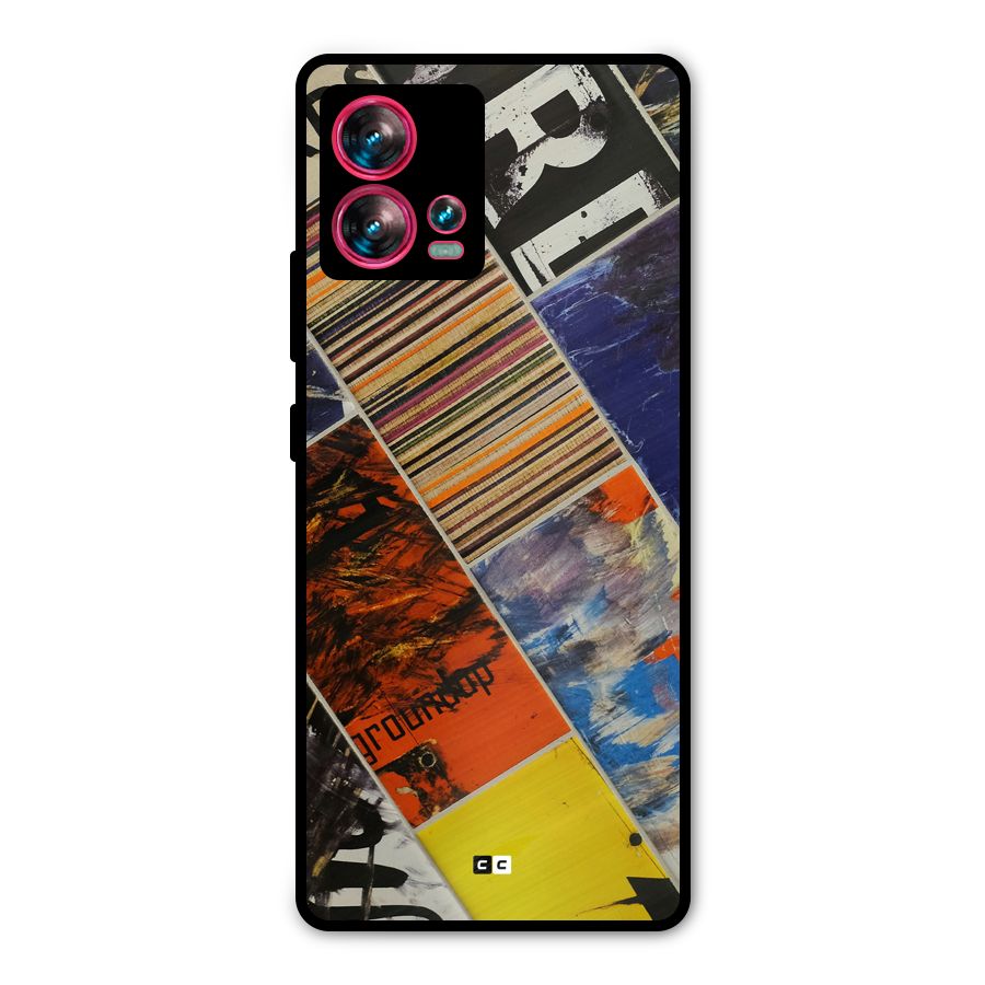 Multiple Textures Metal Back Case for Motorola Edge 30 Fusion