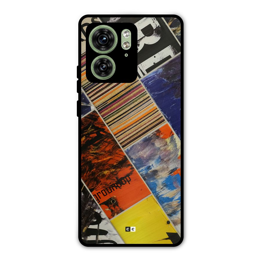 Multiple Textures Metal Back Case for Motorola Edge 40 5G