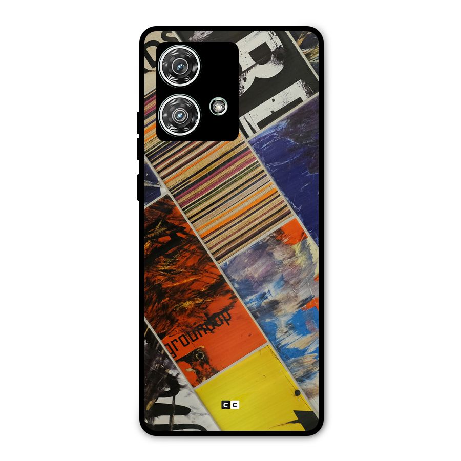 Multiple Textures Metal Back Case for Motorola Edge 40 Neo