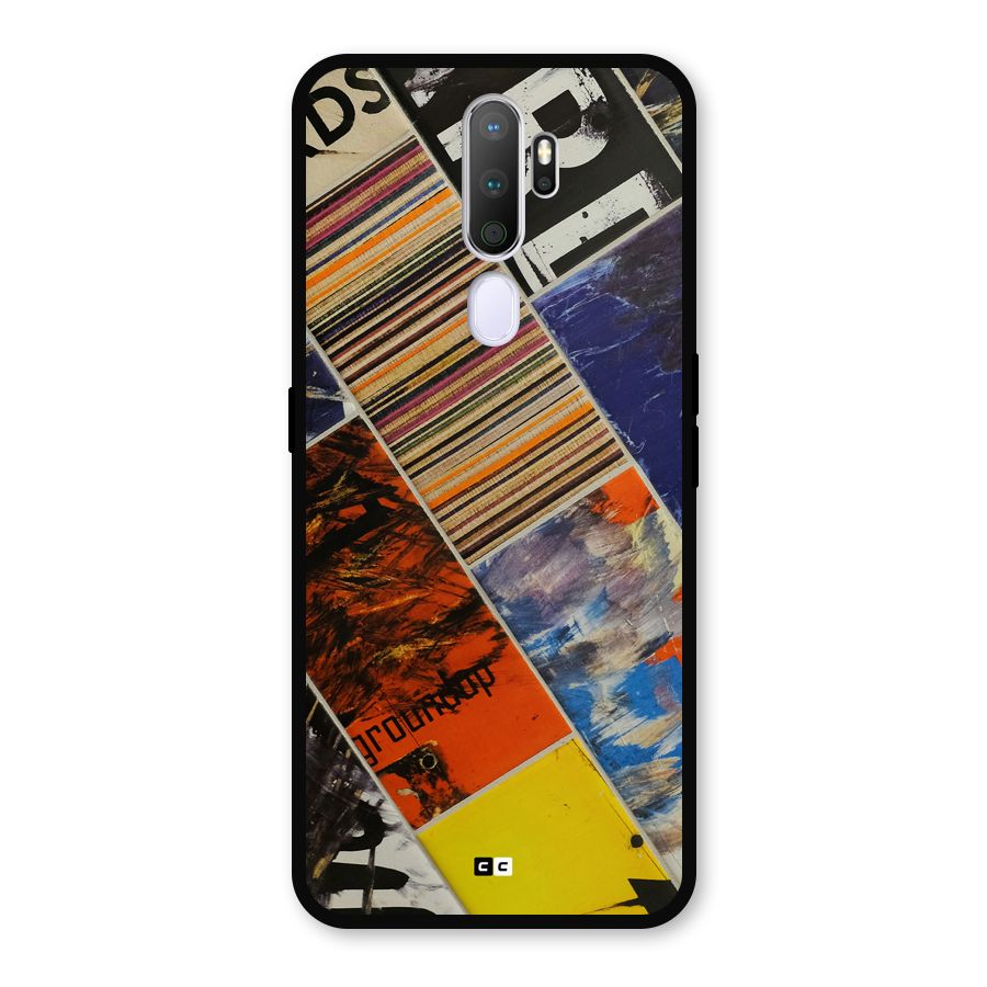 Multiple Textures Metal Back Case for Oppo A9 (2020)