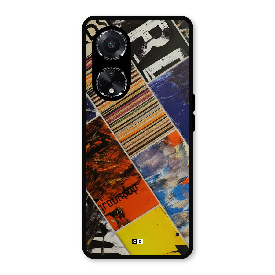 Multiple Textures Metal Back Case for Oppo F23