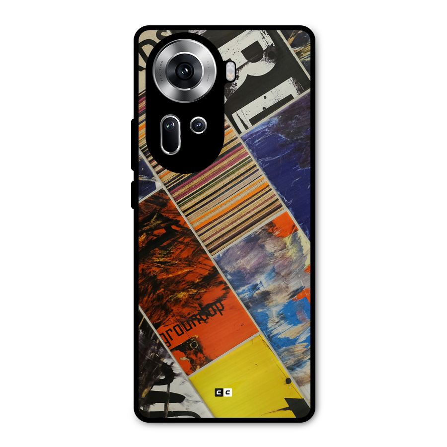 Multiple Textures Metal Back Case for Oppo Reno11 5G