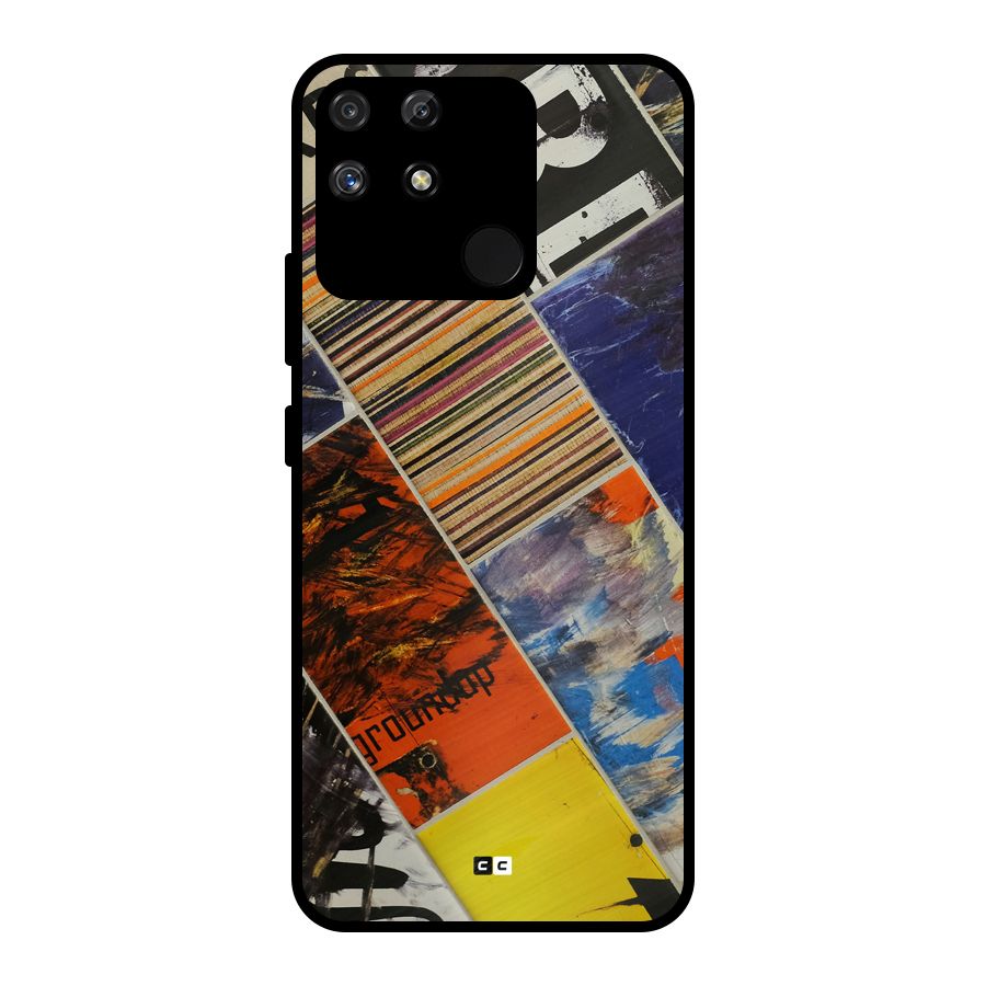 Multiple Textures Metal Back Case for Realme Narzo 50A