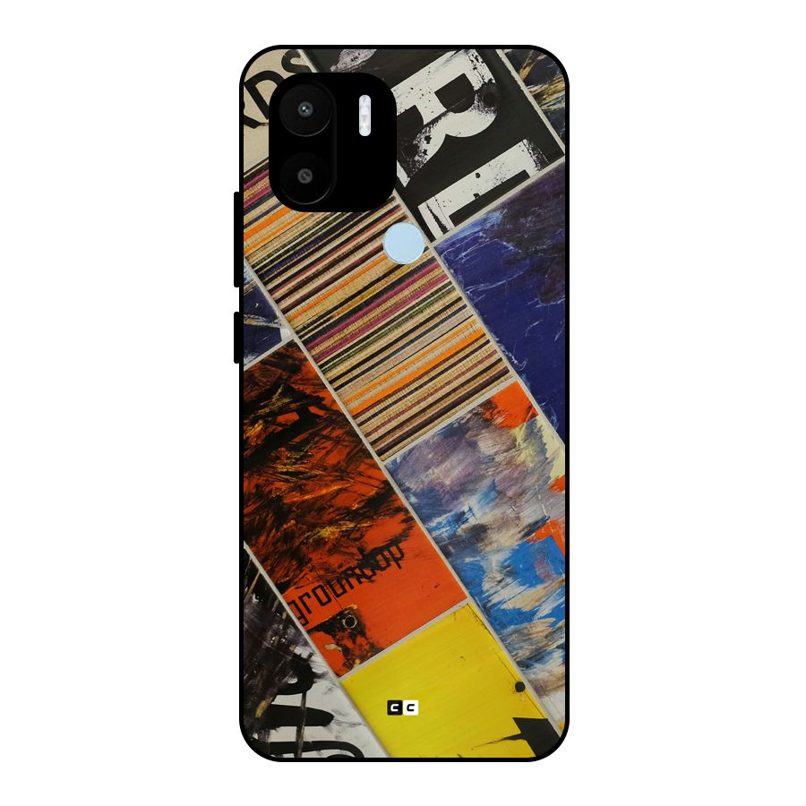 Multiple Textures Metal Back Case for Redmi A1 Plus