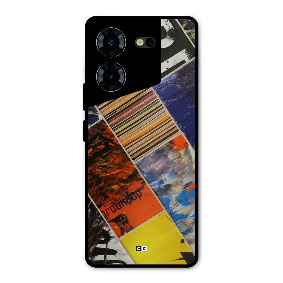 Multiple Textures Metal Back Case for Tecno Pova 5 Pro 5G
