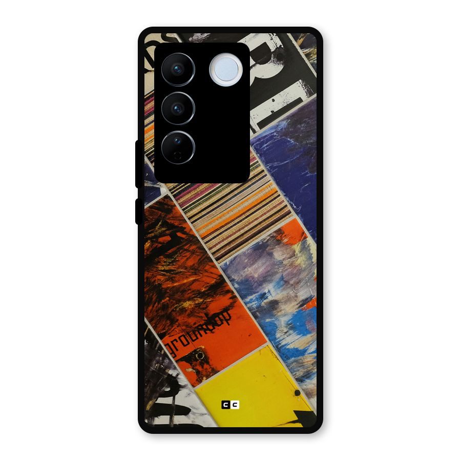 Multiple Textures Metal Back Case for Vivo V27 Pro