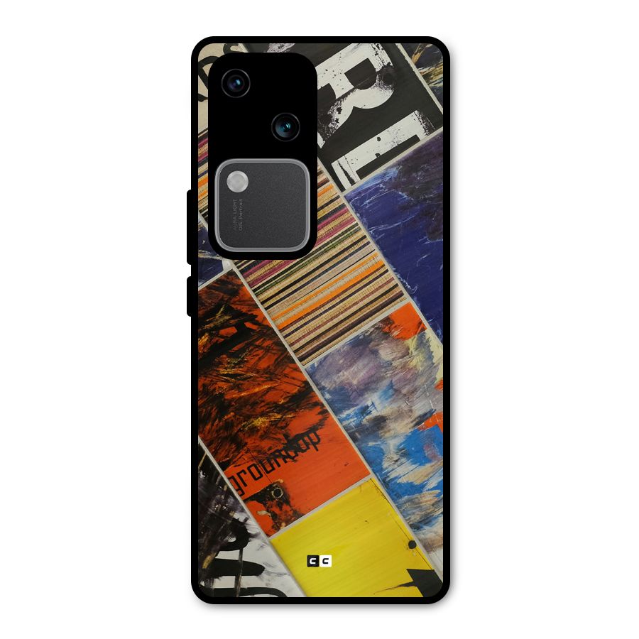 Multiple Textures Metal Back Case for Vivo V30 Pro