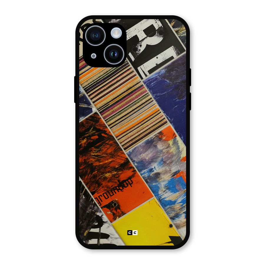 Multiple Textures Metal Back Case for iPhone 14