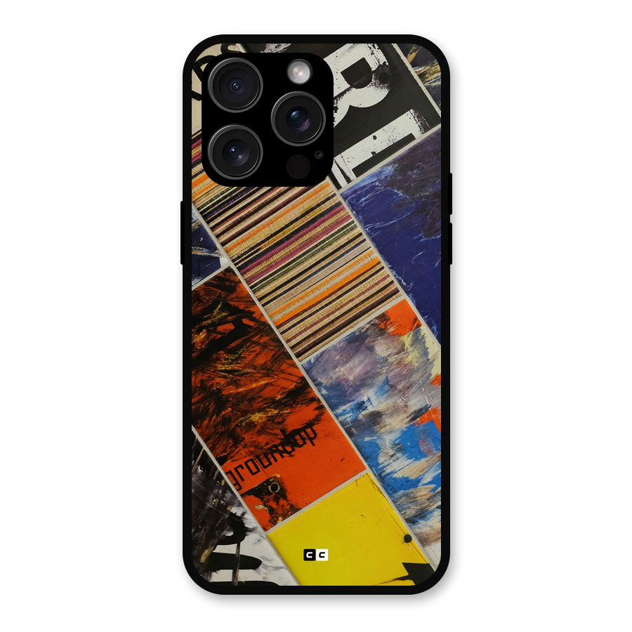 Multiple Textures Metal Back Case for iPhone 15 Pro Max