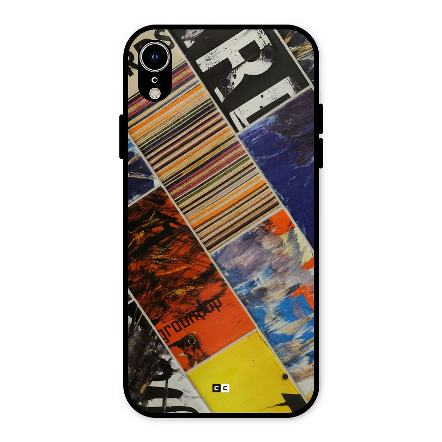 Multiple Textures Metal Back Case for iPhone XR