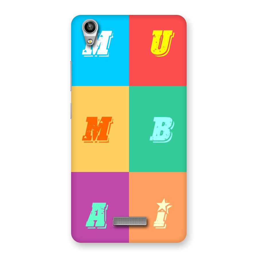 Mumbai Alphabets Back Case for Lava-Pixel-V1