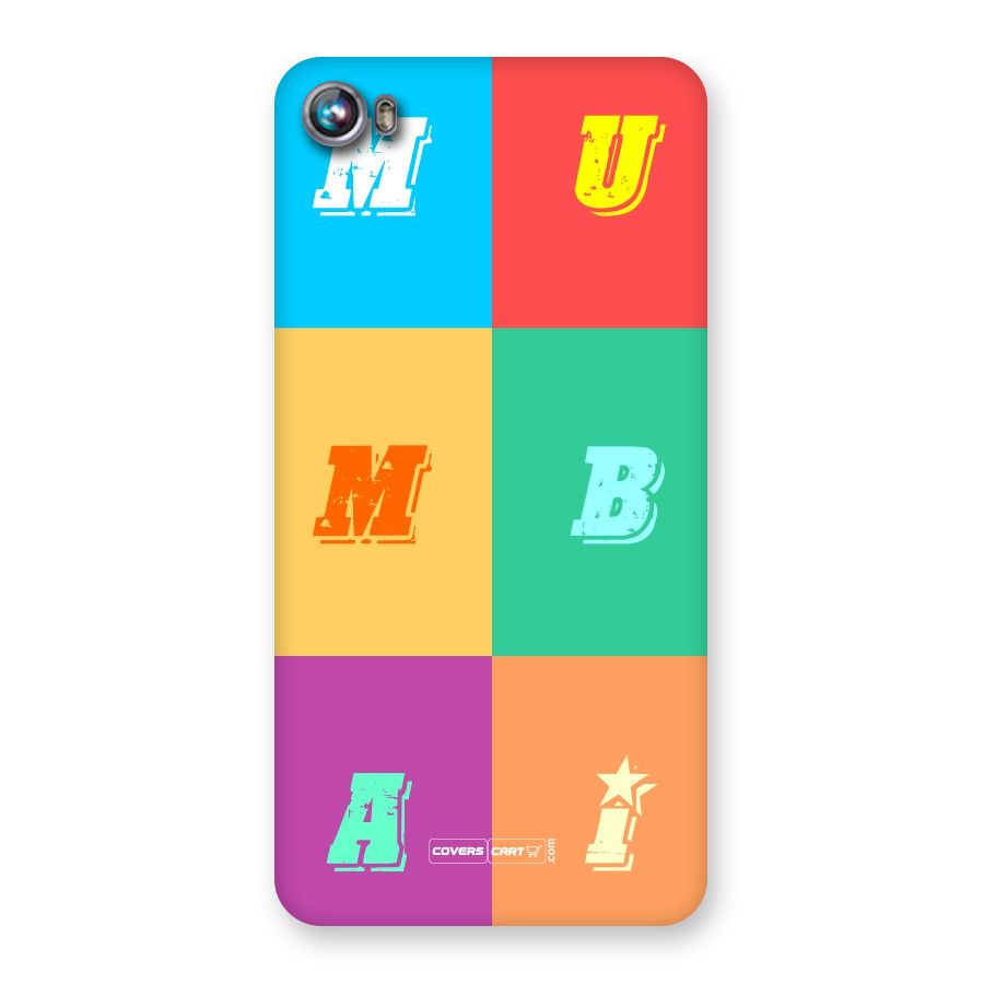 Mumbai Alphabets Back Case for Micromax Canvas Fire 4 A107