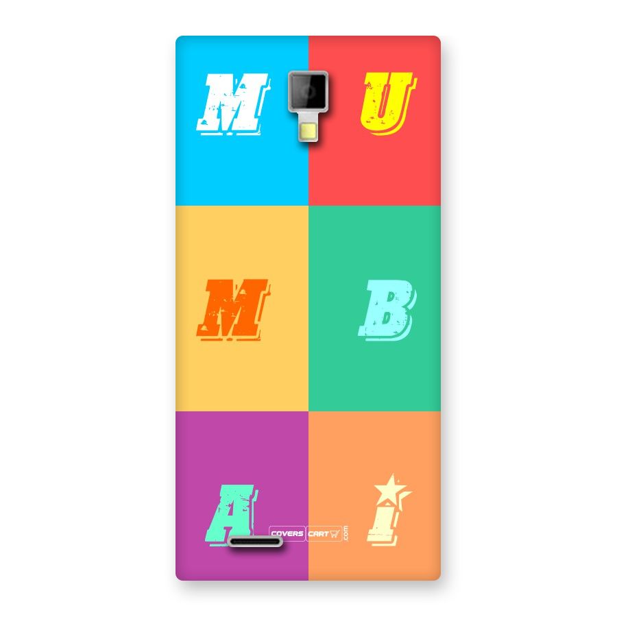 Mumbai Alphabets Back Case for Micromax Canvas Xpress A99