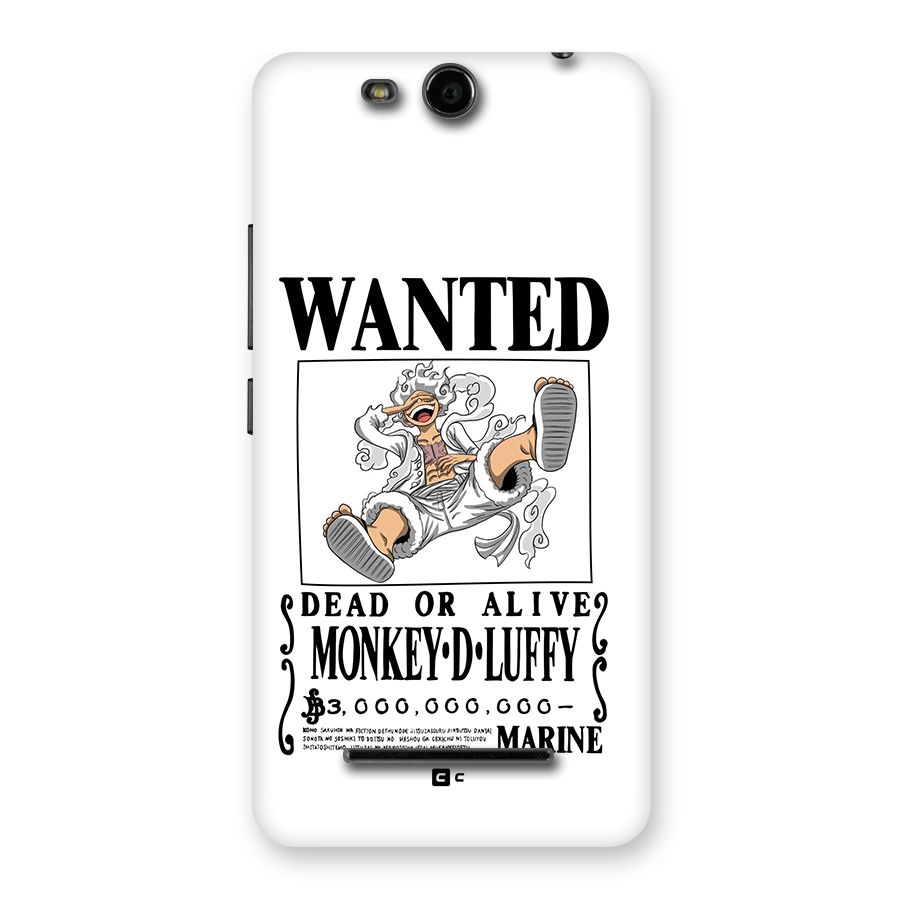Munkey D Luffy Wanted  Back Case for Canvas Juice 3 Q392