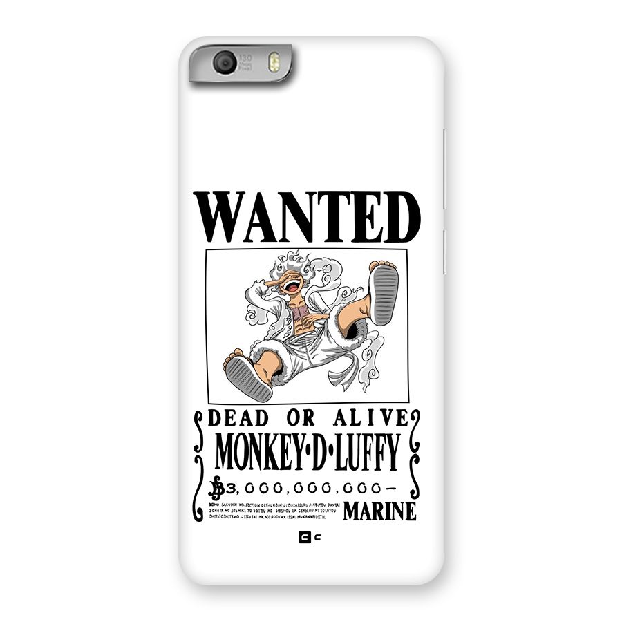 Munkey D Luffy Wanted  Back Case for Canvas Knight 2
