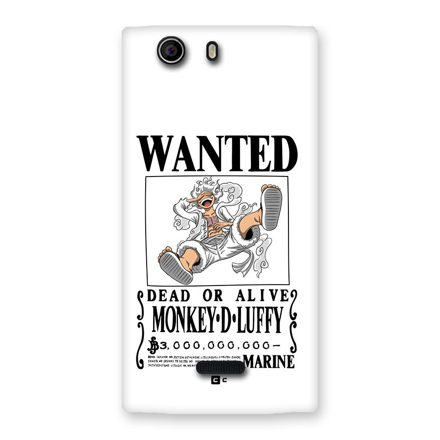 Munkey D Luffy Wanted  Back Case for Canvas Nitro 2 E311