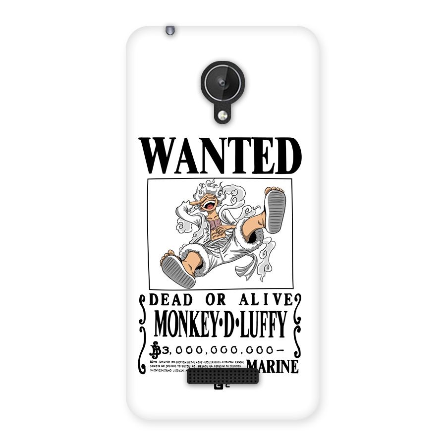 Munkey D Luffy Wanted  Back Case for Canvas Spark Q380