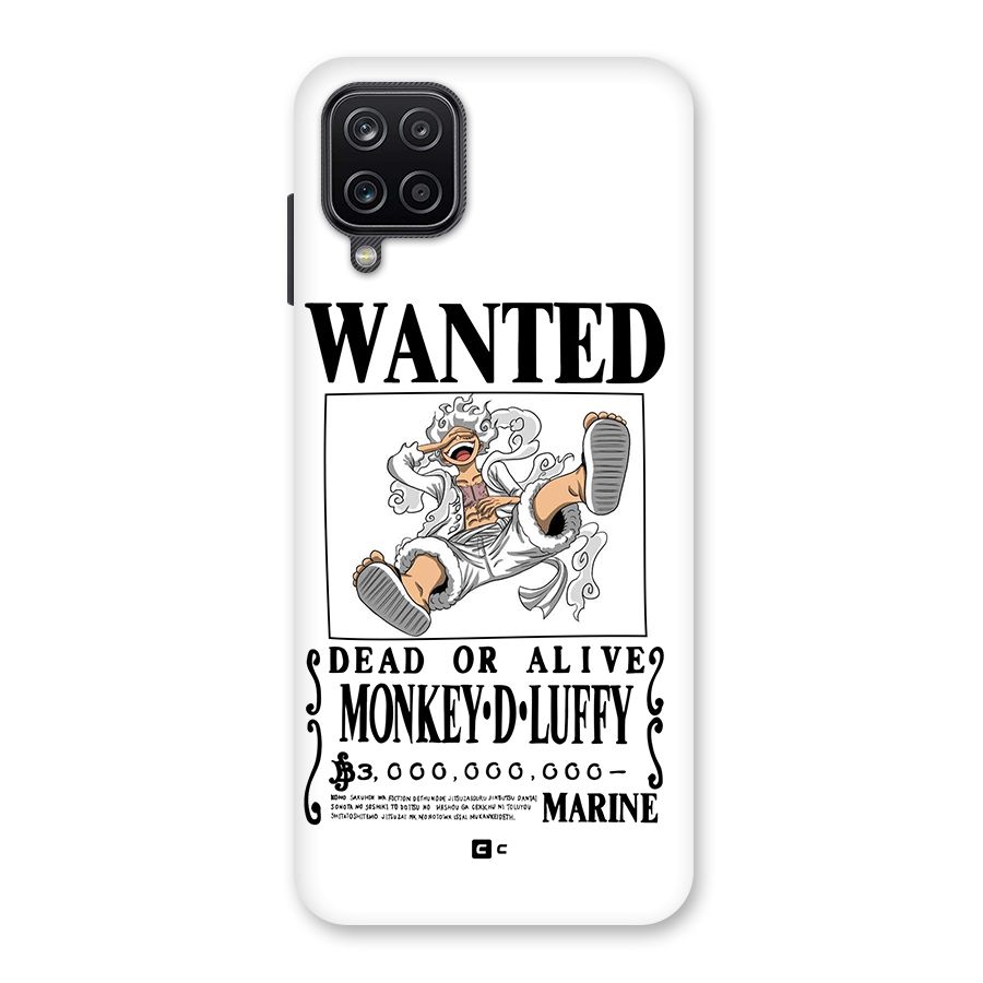 Munkey D Luffy Wanted  Back Case for Galaxy A12