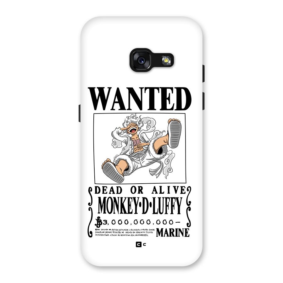 Munkey D Luffy Wanted  Back Case for Galaxy A3 (2017)
