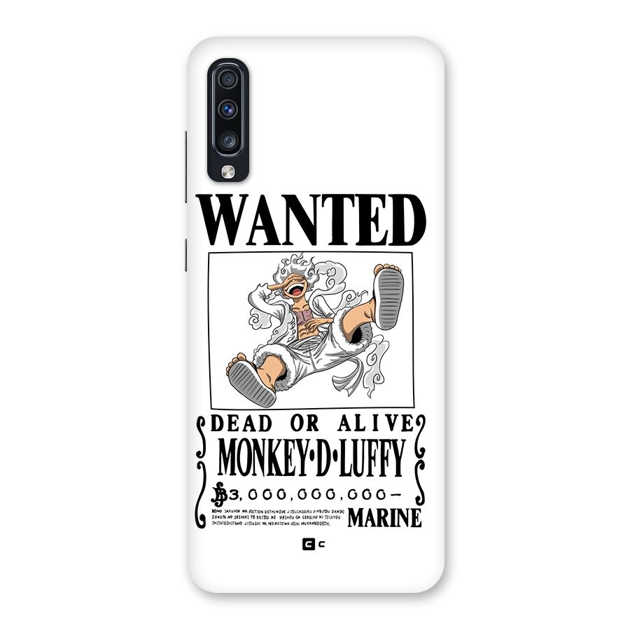 Munkey D Luffy Wanted  Back Case for Galaxy A70s