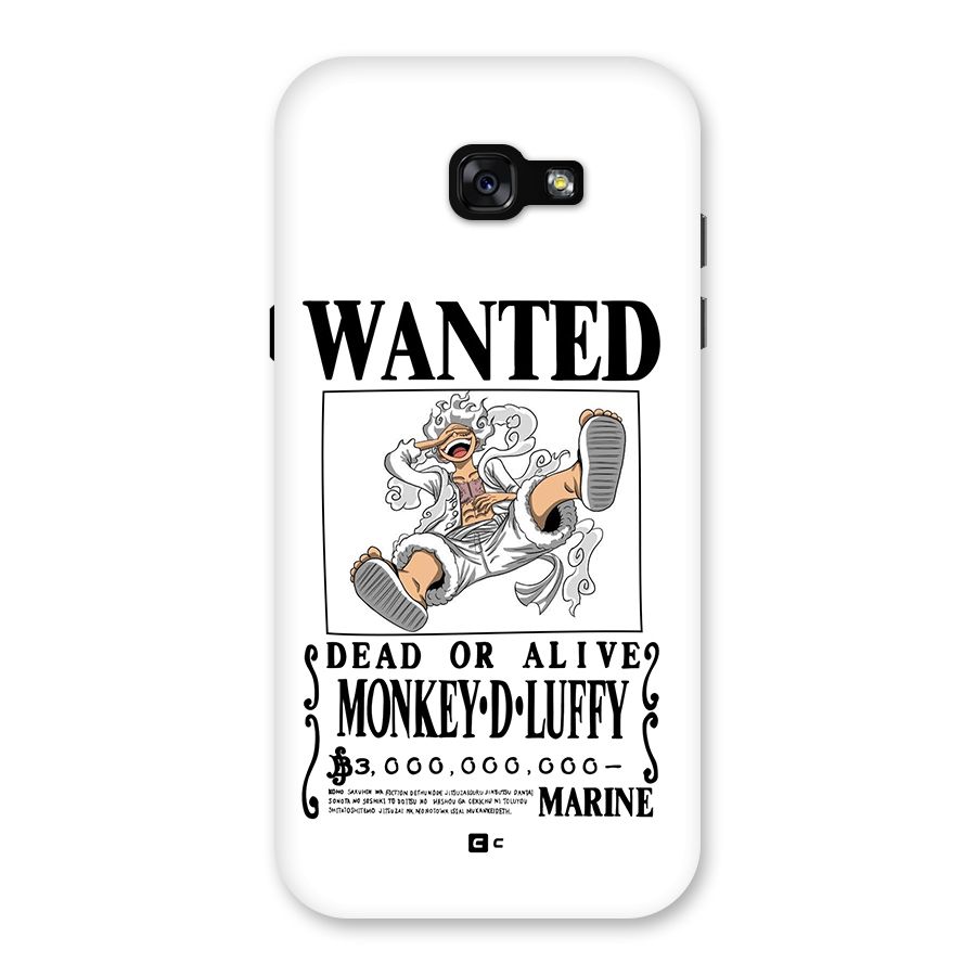 Munkey D Luffy Wanted  Back Case for Galaxy A7 (2017)