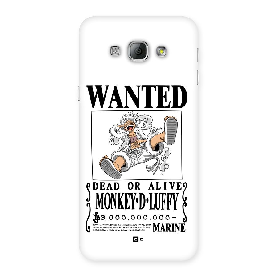 Munkey D Luffy Wanted  Back Case for Galaxy A8