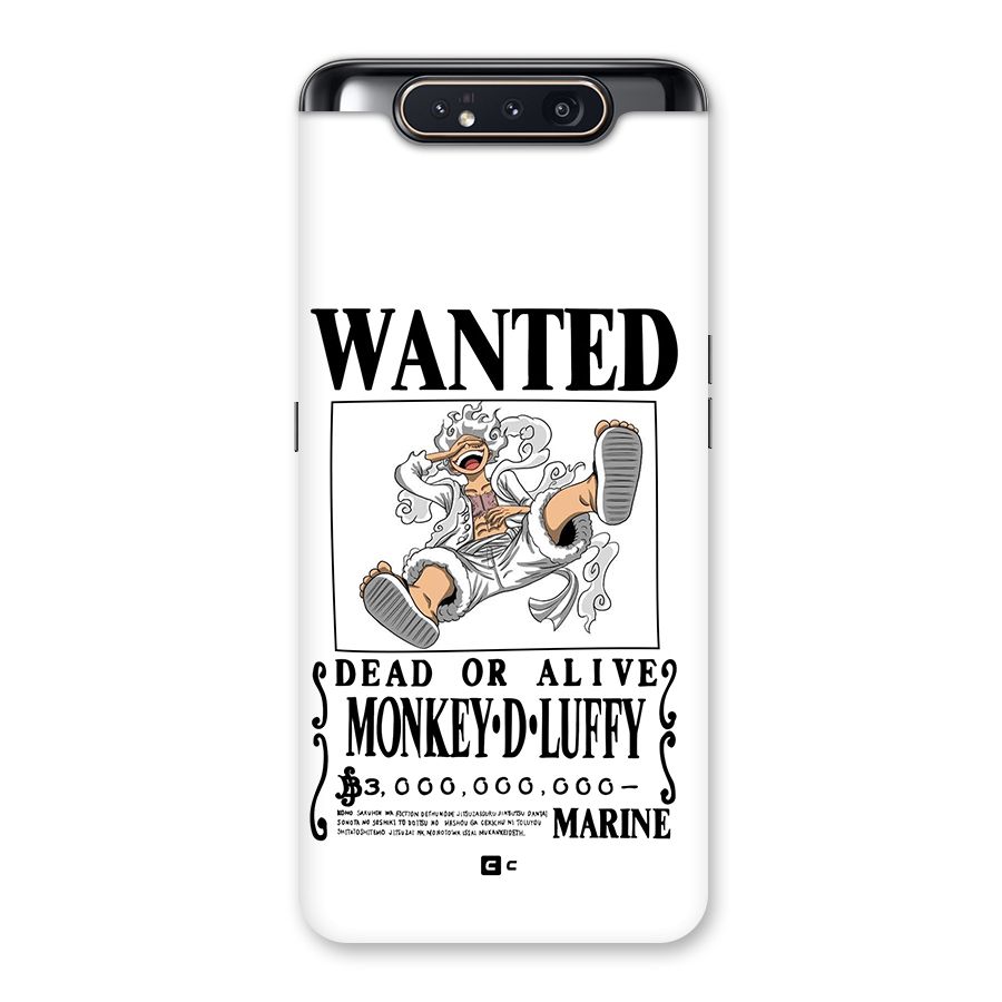 Munkey D Luffy Wanted  Back Case for Galaxy A80