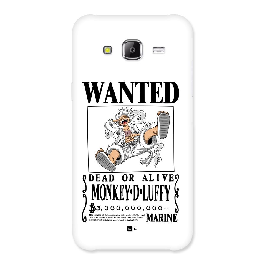 Munkey D Luffy Wanted  Back Case for Galaxy J5