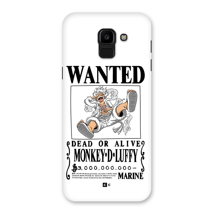 Munkey D Luffy Wanted  Back Case for Galaxy J6