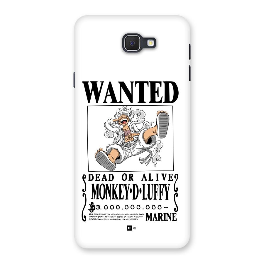 Munkey D Luffy Wanted  Back Case for Galaxy J7 Prime