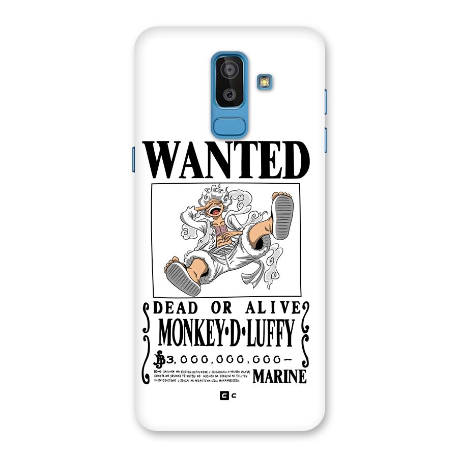 Munkey D Luffy Wanted  Back Case for Galaxy J8