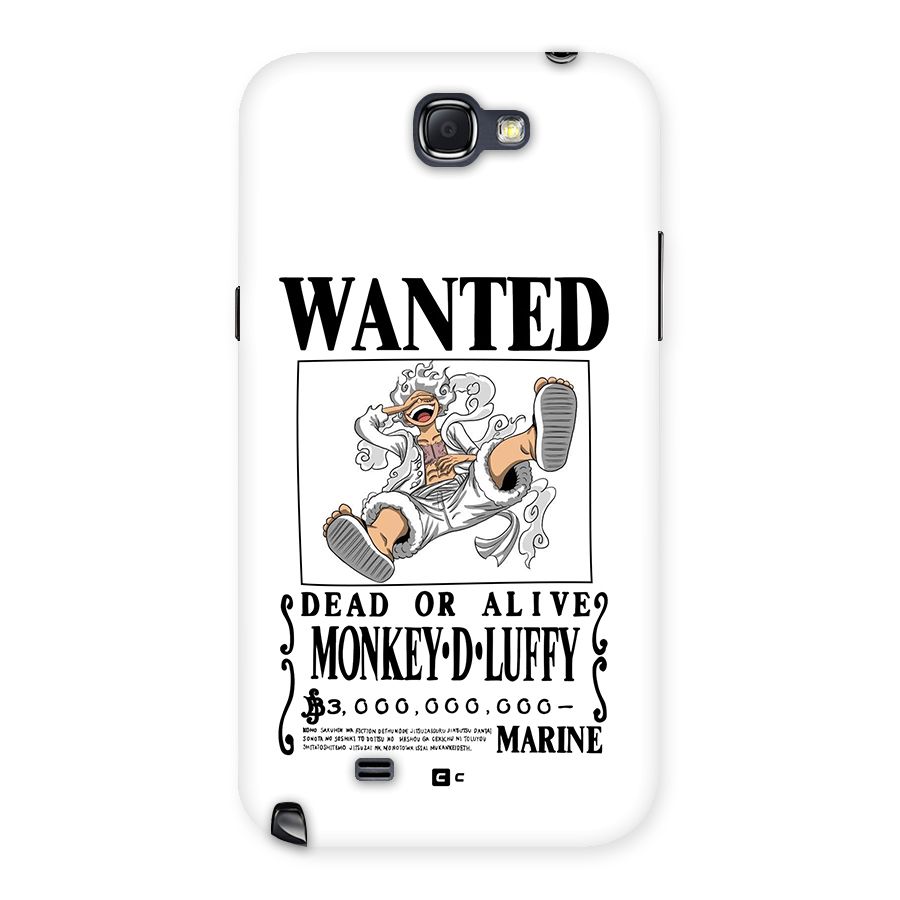Munkey D Luffy Wanted  Back Case for Galaxy Note 2