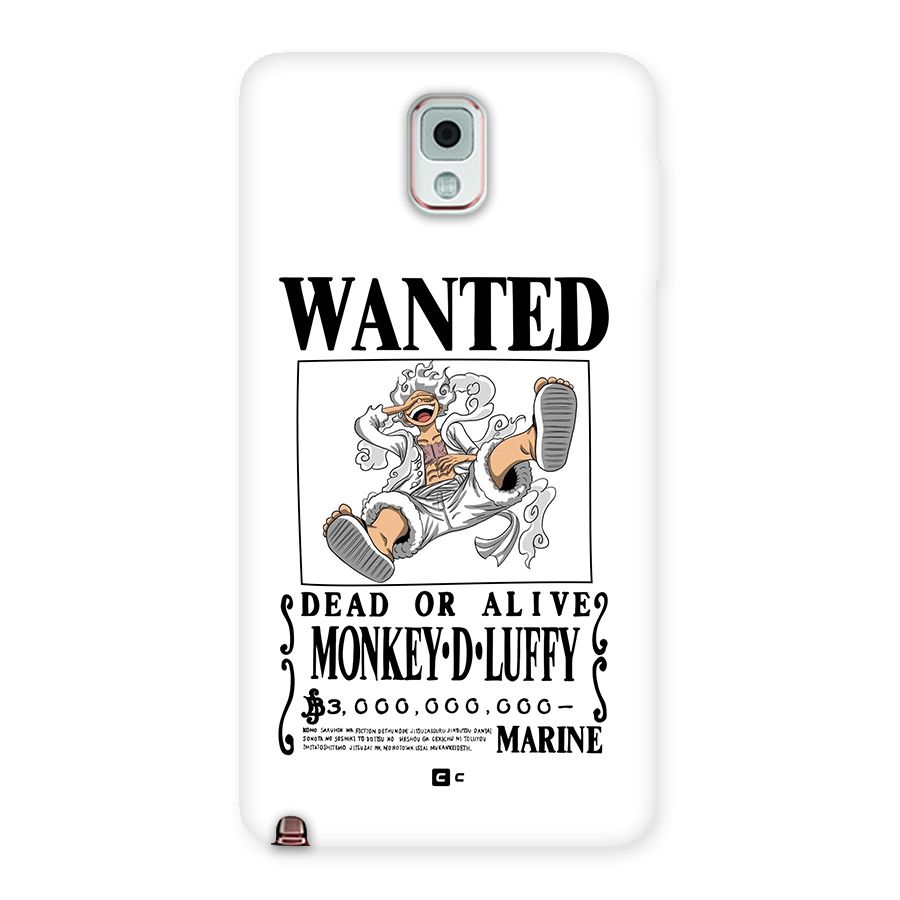 Munkey D Luffy Wanted  Back Case for Galaxy Note 3