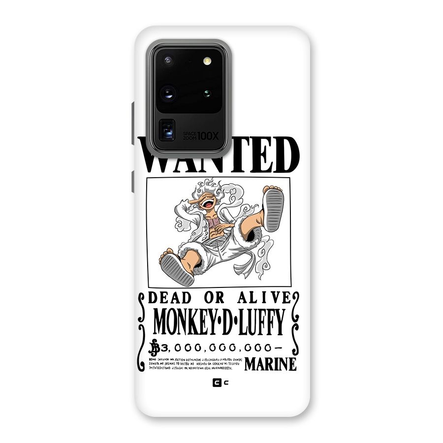 Munkey D Luffy Wanted  Back Case for Galaxy S20 Ultra