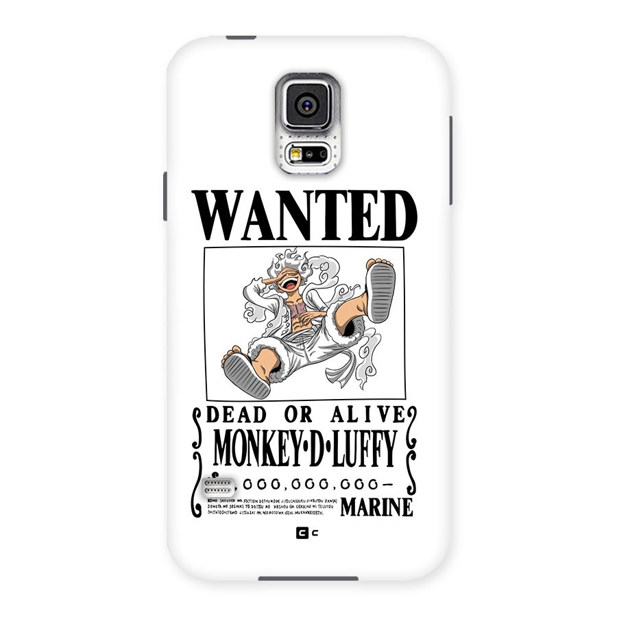 Munkey D Luffy Wanted  Back Case for Galaxy S5