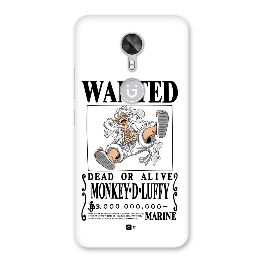 Munkey D Luffy Wanted  Back Case for Gionee A1