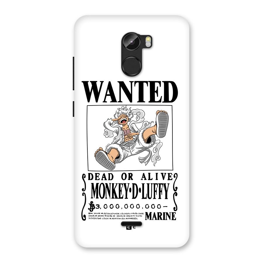 Munkey D Luffy Wanted  Back Case for Gionee X1