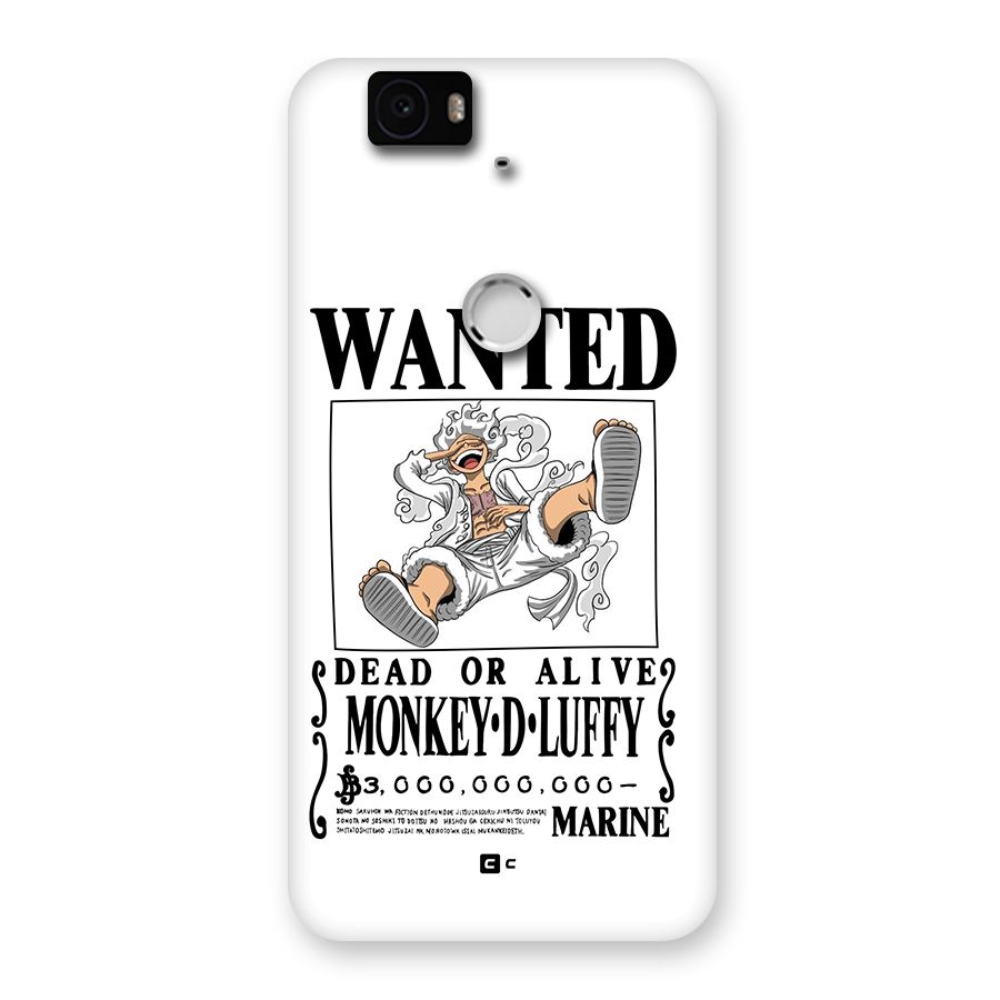 Munkey D Luffy Wanted  Back Case for Google Nexus 6P