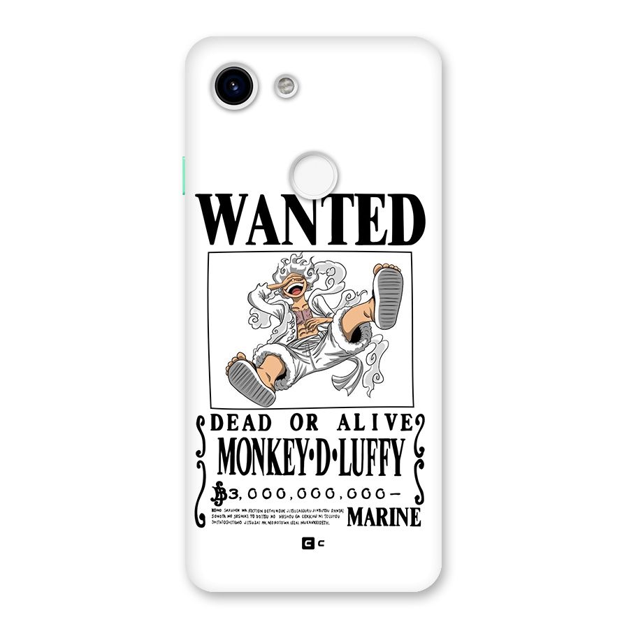 Munkey D Luffy Wanted  Back Case for Google Pixel 3
