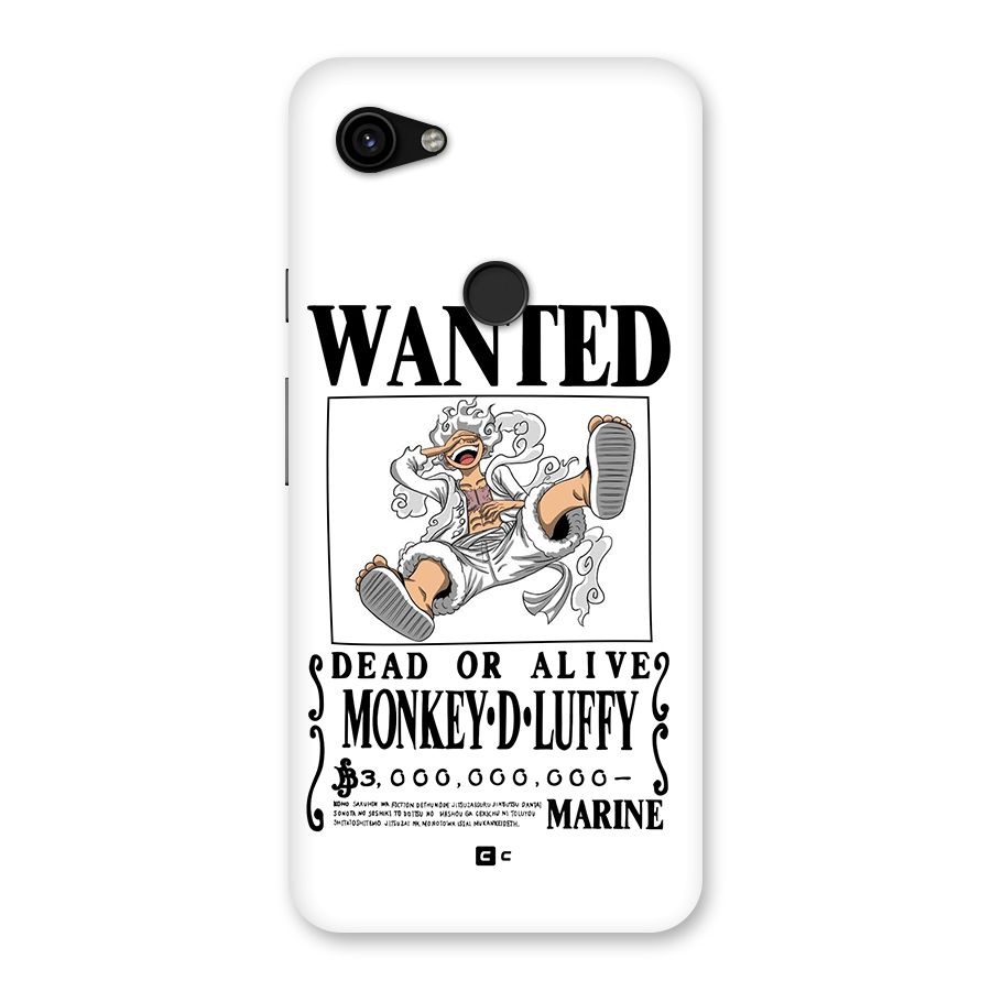 Munkey D Luffy Wanted  Back Case for Google Pixel 3a XL